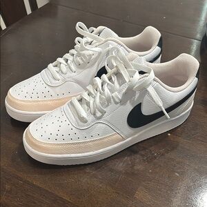 Nike White and Black Sneakers with Classic Design